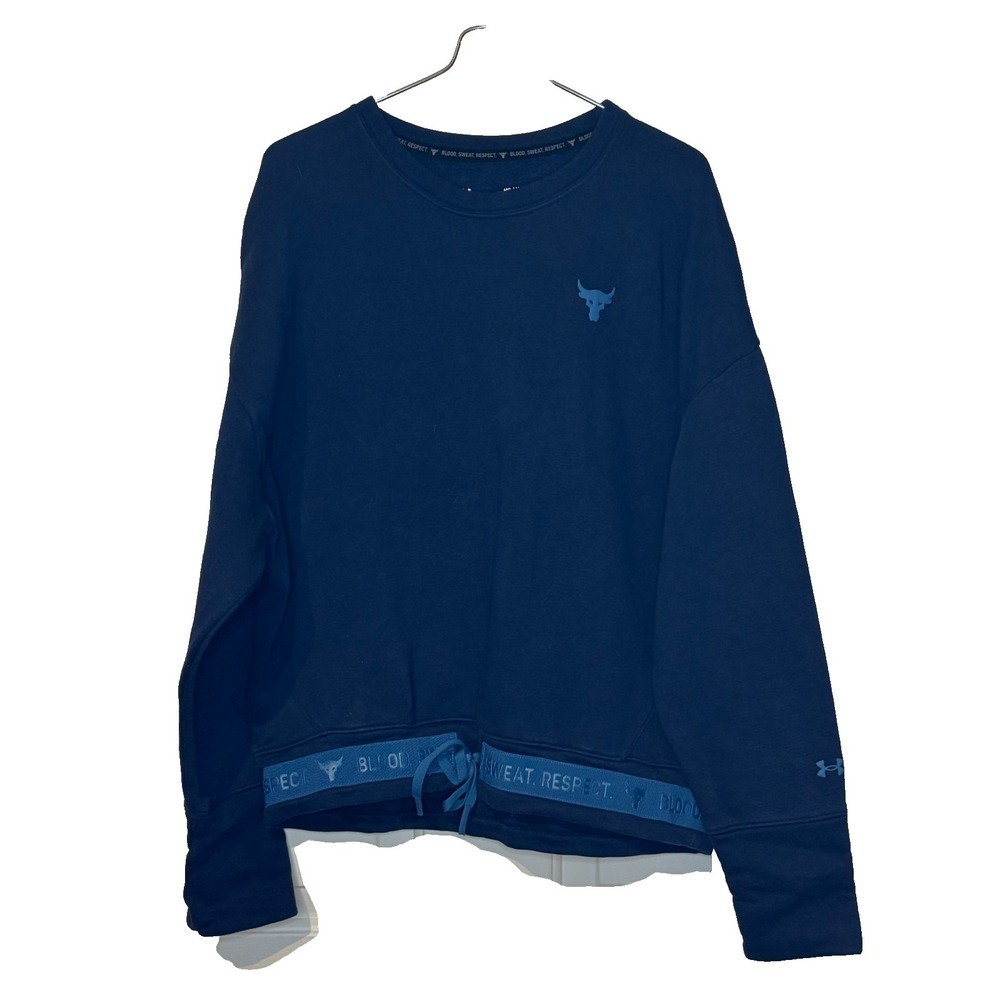 Under Armour Women's‎ Sweatshirt Project Rock Charged Loose Lounge Gym Medium